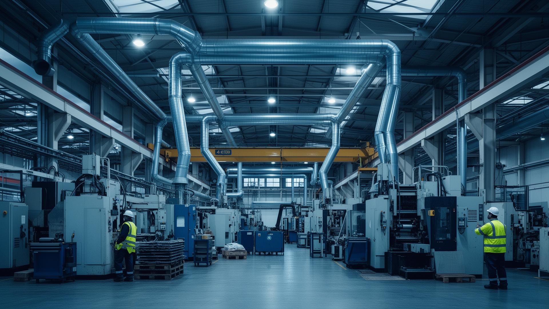 Industrial facility requiring workplace air monitoring