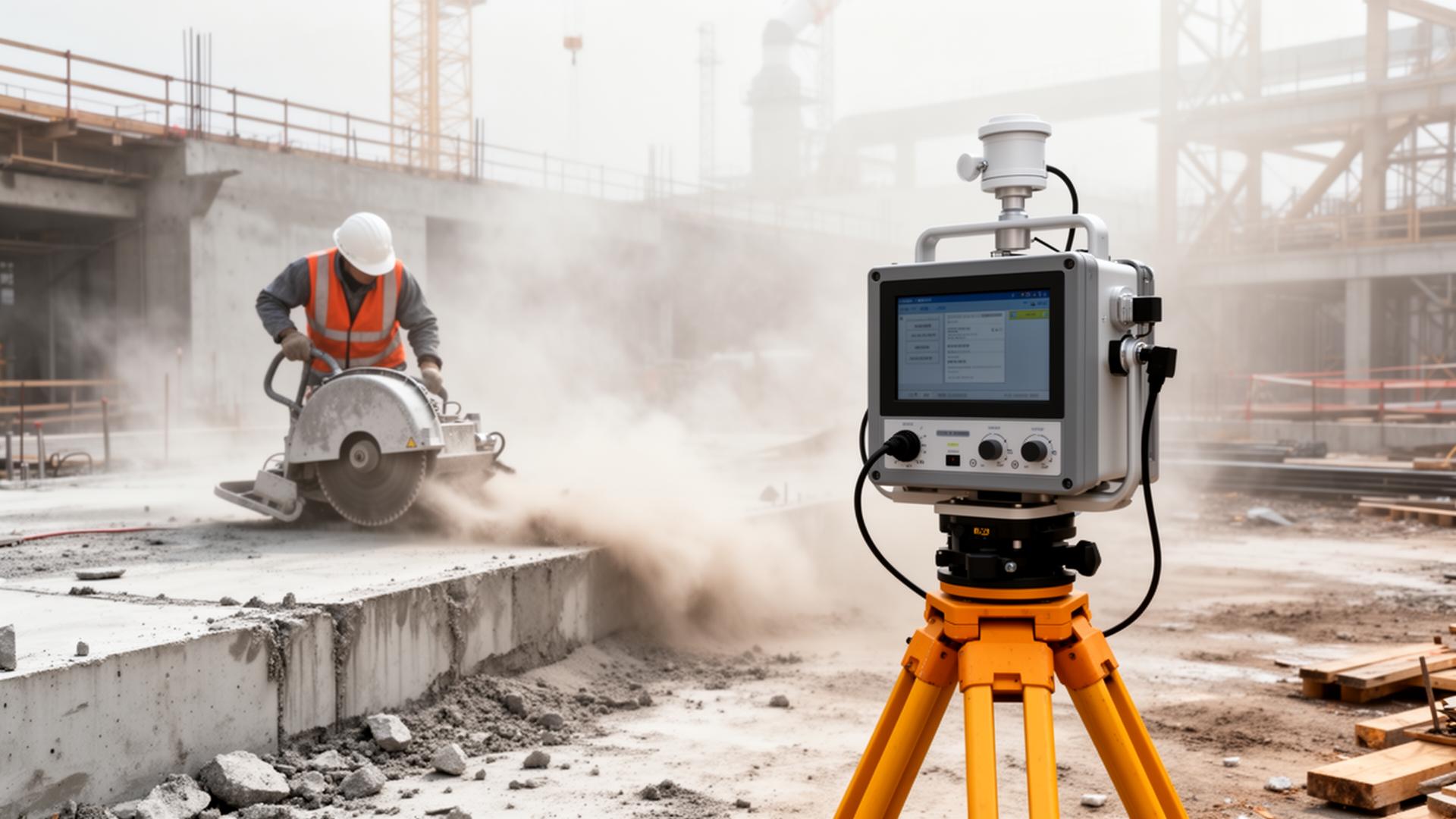 Industrial dust monitoring on a manufacturing site