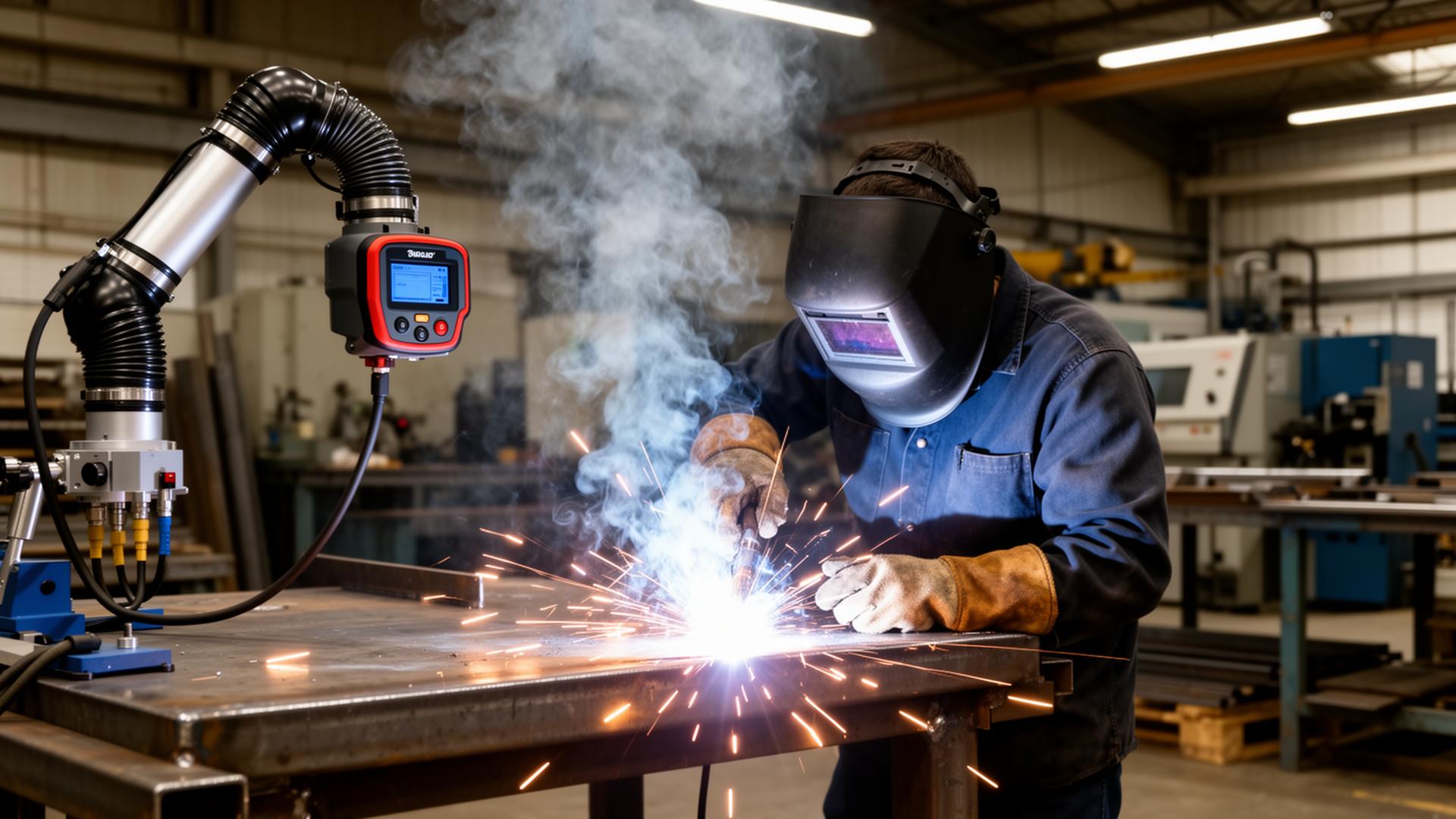 Welding fume and chemical exposure monitoring